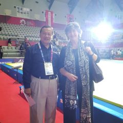 Ibu Lia bersama senior staff di Asian Games ke 18